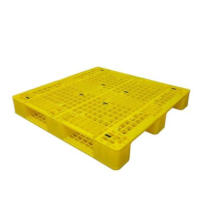 Желтый пластиковый стиль евро паллетов хранения паллетов 110x110cm пластиковый