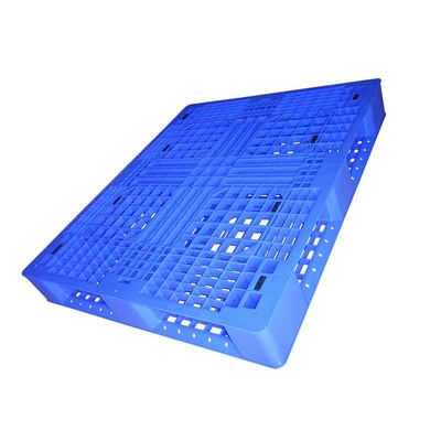 Стиль евро паллета 1200*1000 голубого твердого тела HDPE пластиковый габаритно стабилизированный