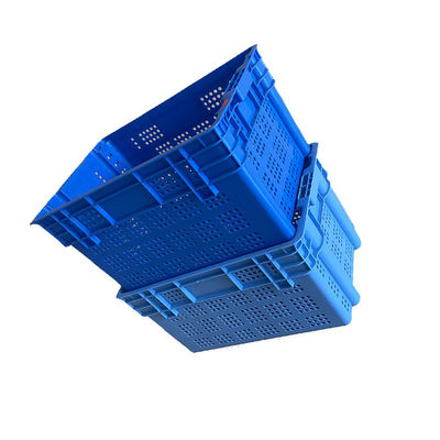 клеть 600x400 морепродуктов голубого HDPE 2Kg Stackable сверхмощная для рынка