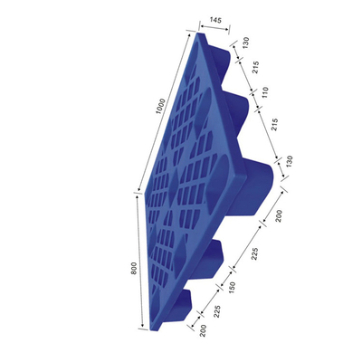 полиэтилен 400Kg HDPE паллета склада 1000X800 пластиковый динамический