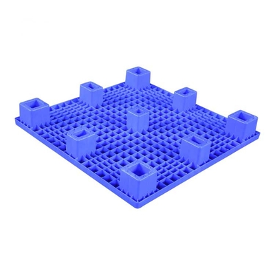 1000 x 1000 x 140 плоско верхняя нагрузка HDPE 600kg пластиковых паллетов Nestable голубая