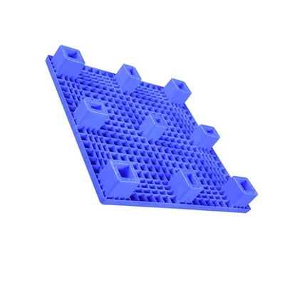 1000 x 1000 x 140 плоско верхняя нагрузка HDPE 600kg пластиковых паллетов Nestable голубая