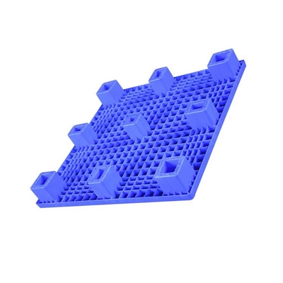 Паллет прессформы впрыски голубой решетки PE HDPE плоский 1000 x 1000 Mm Nestable для фабрики еды