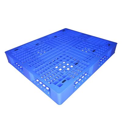 Паллет паллетов 1.2x1m твердый верхний Rackable HDPE пластиковый для неподвижной нагрузки склада 0.8T