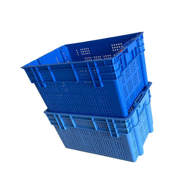 клеть 600x400 морепродуктов голубого HDPE 2Kg Stackable сверхмощная для рынка
