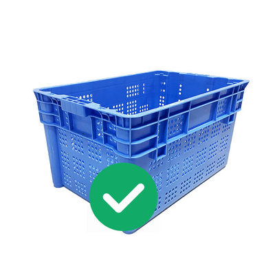 Нагрузки клетей 70Kg хранения морепродуктов HDPE PP девственницы клети Stackable Nestable пластиковые
