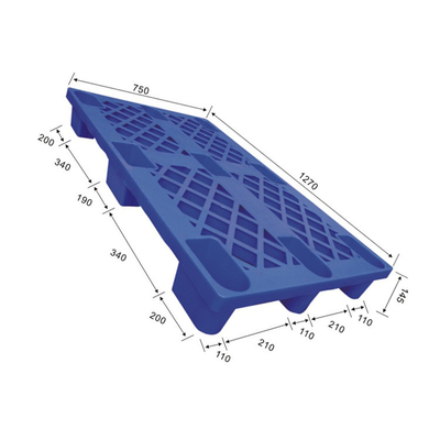 Stackable пластиковый HDPE паллета 1270x750 повторно использовал 1500Kg статическое