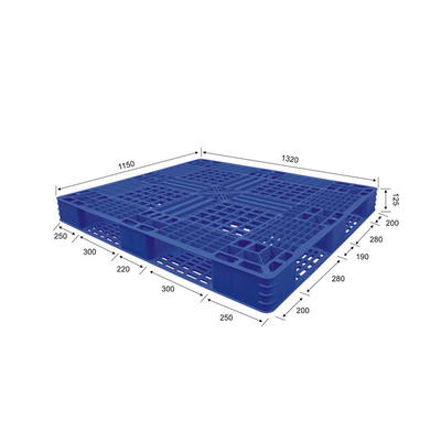 Паллеты PP FM 4000Kg Recyclable HDPE Nestable пластиковые статические для порта