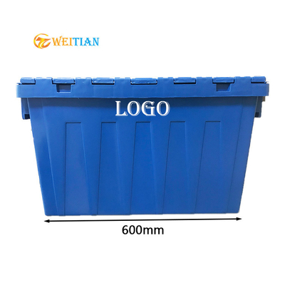 многоразовая пластиковая двигая нагрузка 50Kg HDPE Hygien выскальзывания коробок 60L анти-
